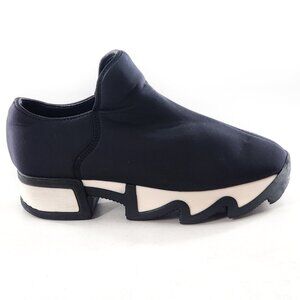 iRi Unisex Black Outline Neoprene Platform Sneaker Black